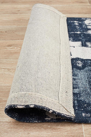 Magnolia 11 Denim Runner Rug - Floorsome - MODERN