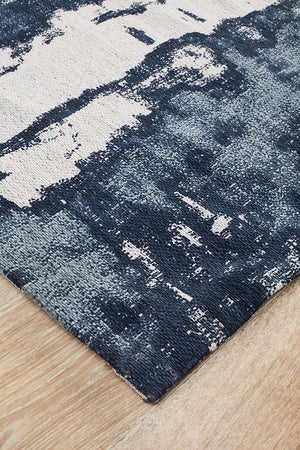 Magnolia 11 Denim Runner Rug - Floorsome - MODERN