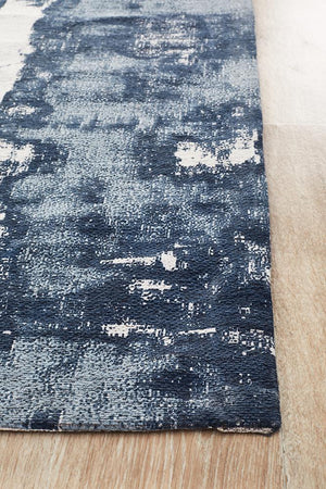 Magnolia 11 Denim Runner Rug - Floorsome - MODERN