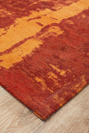 Magnolia 11 Paprika Runner Rug - Floorsome - MODERN