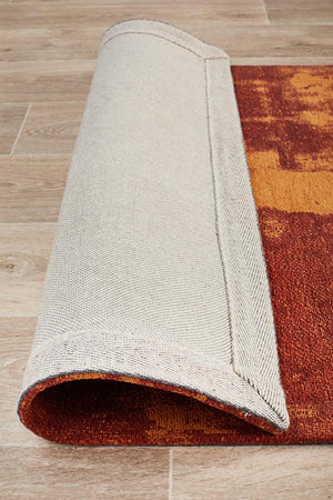 Magnolia 11 Paprika Runner Rug - Floorsome - MODERN