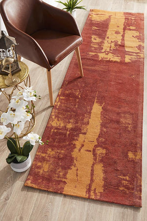 Magnolia 11 Paprika Runner Rug - Floorsome - MODERN