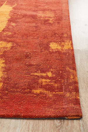 Magnolia 11 Paprika Runner Rug - Floorsome - MODERN