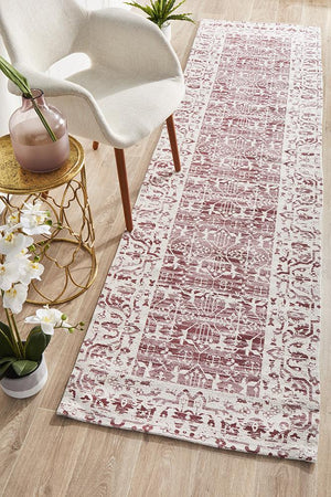 Magnolia 88 Rose Runner Rug - Floorsome - MODERN