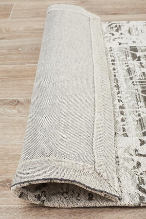 Magnolia 88 Silver Runner Rug - Floorsome - MODERN