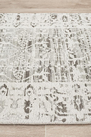 Magnolia 88 Silver Runner Rug - Floorsome - MODERN