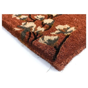 Magnolia Coral 100% Coir Thick Door Mat - Floorsome - Door Mat