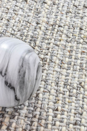 Marble Ivory Grey - Floorsome - FLATWEAVE