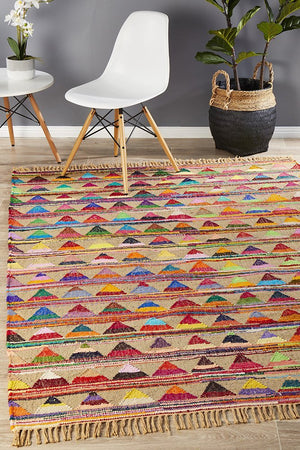 Marlo Naturl Jute and Cotton Rug - Floorsome - Flatweave