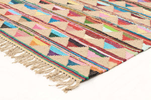 Marlo Naturl Jute and Cotton Runner Rug - Floorsome - Flatweave