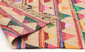 Marlo Naturl Jute and Cotton Runner Rug - Floorsome - Flatweave