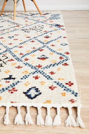 Marrakesh 111 White Rug - Floorsome - Modern