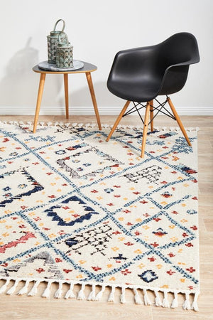 Marrakesh 111 White Rug - Floorsome - Modern