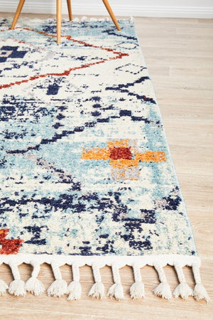 Marrakesh 444 Blue Rug - Floorsome - Modern