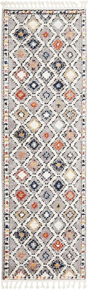 Marrakesh 555 Grey Runner Rug - Floorsome - Modern