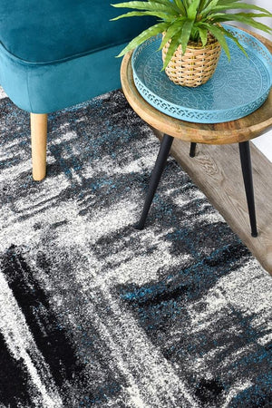 Marvel 347 Light Grey Turquoise Runner - Floorsome - RUNNER