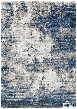 Marvel 651 White Blue Rug - Floorsome - MODERN