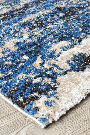 Marvel 651 White Blue Rug - Floorsome - MODERN