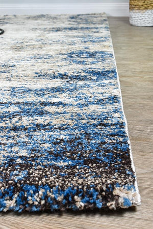 Marvel 651 White Blue Rug - Floorsome - MODERN