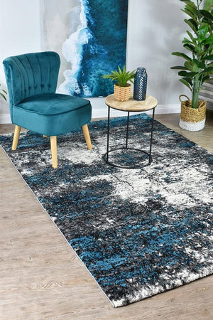 Marvel 651 White Turquoise Rug - Floorsome - MODERN