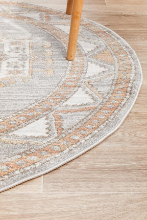 Mayfair Caitlen Grey Round Rug - Floorsome - MAYFAIR COLLECTION