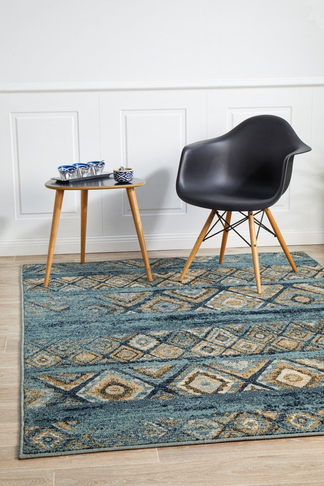 Mayfair Contrast Blue Rug