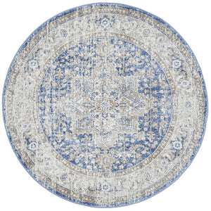 Mayfair Hugo Ocean Round Rug - Floorsome - MAYFAIR COLLECTION