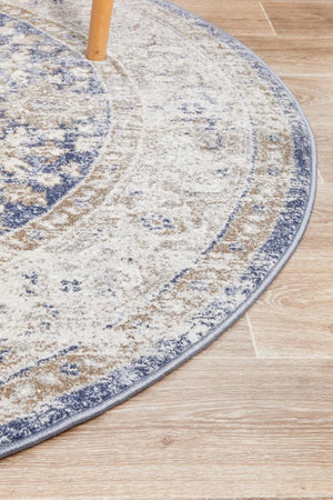 Mayfair Hugo Ocean Round Rug - Floorsome - MAYFAIR COLLECTION