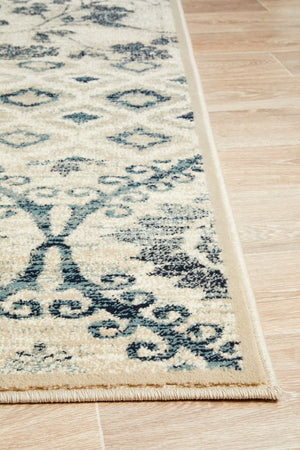 Mayfair Illusion Blue Rug - Floorsome - Traditional