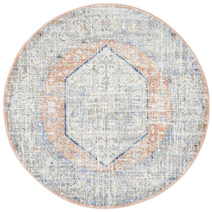 Mayfair Lorissa Peach Round Rug - Floorsome - MAYFAIR COLLECTION