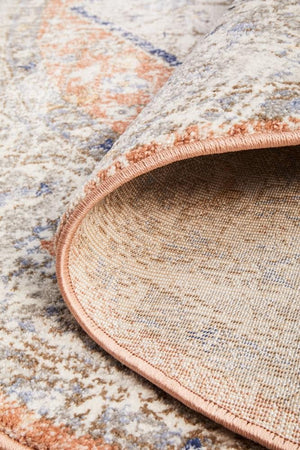 Mayfair Lorissa Peach Round Rug - Floorsome - MAYFAIR COLLECTION