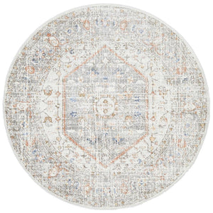 Mayfair Lorissa Silver Round Rug - Floorsome - MAYFAIR COLLECTION