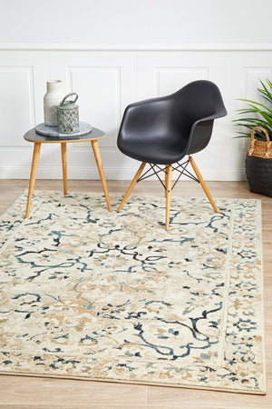 Mayfair Stem Bone Rug - Floorsome - Traditional