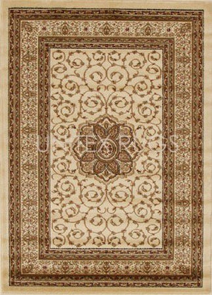 Medallion Classic Design Rug Ivory - Floorsome - Traditional