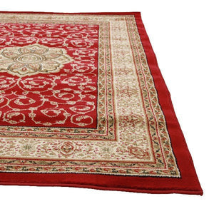 Medallion Classic Design Rug Red - Floorsome - Traditional