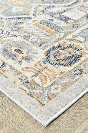 Medina Blue Grey Rug 0319A - Floorsome - MODERN