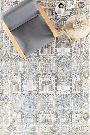 Medina Blue Grey Rug 0319A - Floorsome - MODERN