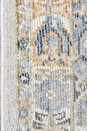 Medina Blue Grey Runner Rug 0319A - Floorsome - RUNNER