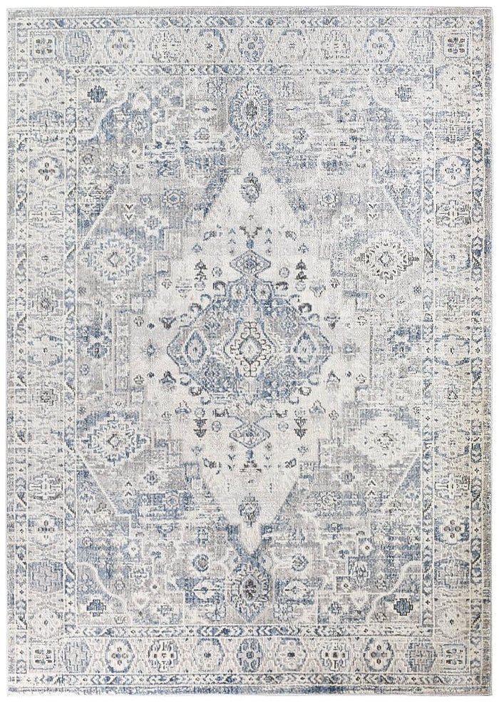 Medina Blue L.Grey Rug 0320C