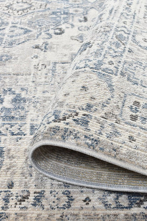 Medina Blue L.Grey Rug 0320C - Floorsome - MODERN