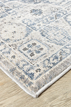 Medina Blue L.Grey Rug 0320C - Floorsome - MODERN