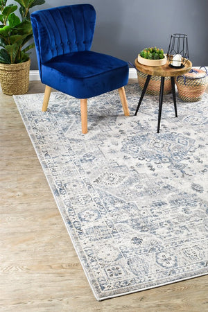 Medina Blue L.Grey Rug 0320C - Floorsome - MODERN