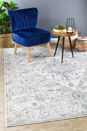 Medina Blue L.Grey Rug 0320C - Floorsome - MODERN