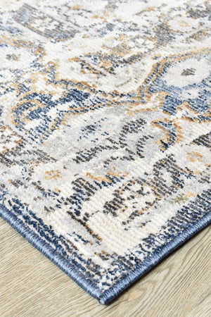 Medina Dark Blue Rug 0318A - Floorsome - MODERN