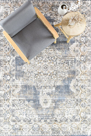 Medina Dark Blue Rug 0318A - Floorsome - MODERN