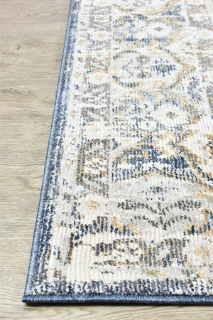 Medina Dark Blue Rug 0318A - Floorsome - MODERN