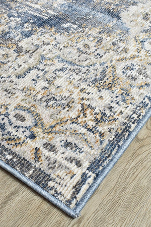 Medina Dark Blue Rug 0318A - Floorsome - MODERN