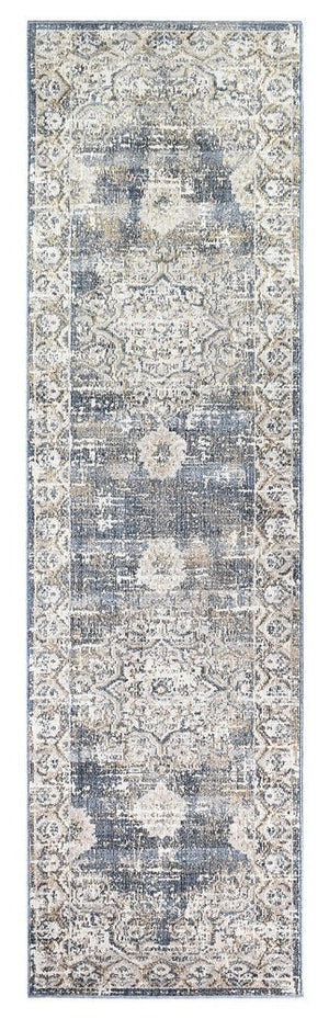 Medina Dark Blue Rug 0318A - Floorsome - MODERN