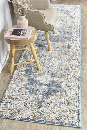 Medina Dark Blue Rug 0318A - Floorsome - MODERN