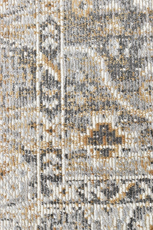 Medina Grey Mustard Rug 0320C - Floorsome - MODERN